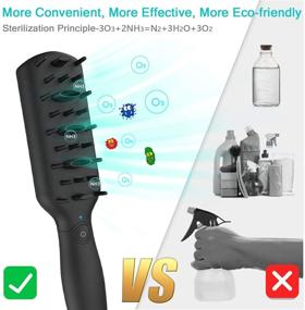img 2 attached to 🐾 Pet Grooming Comb - Dog and Cat Brush for Deodorization, Professional Hair Grooming Kit for Rabbits, Dogs, Cats, Puppies - Odor Eliminator and Ozone Sterilization Tool for Long and Short Fur - Remove Pet Smells