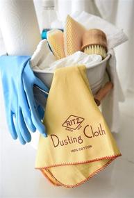 img 3 attached to 🧼 Ritz Duvateen Flannel Dusting Cloth, Yellow, 6 Pack: Superior Cleaning for a Spotless Home!