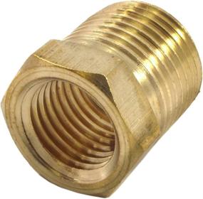 img 2 attached to 🔩 Forney 75535 Brass Fitting: 1/4-Inch Female to 3/8-Inch Male NPT - High-quality Bushing for Secure Connection