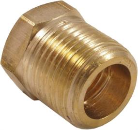 img 1 attached to 🔩 Forney 75535 Brass Fitting: 1/4-Inch Female to 3/8-Inch Male NPT - High-quality Bushing for Secure Connection