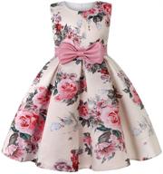 👗 veoay girls party dresses: puffy toddler girl dress with floral print, flower design for 2-10y logo