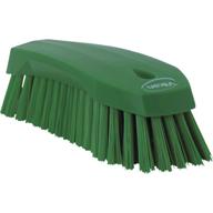 🟢 vikan 38902 hand-held scrub brush: efficient polypropylene & polyester bristles, 8-inch, in vibrant green logo