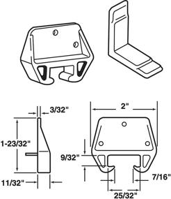 img 1 attached to Enhance Your Drawers with Slide Co 22486 Drawer Track Glides: Improved Performance and Smooth Sliding