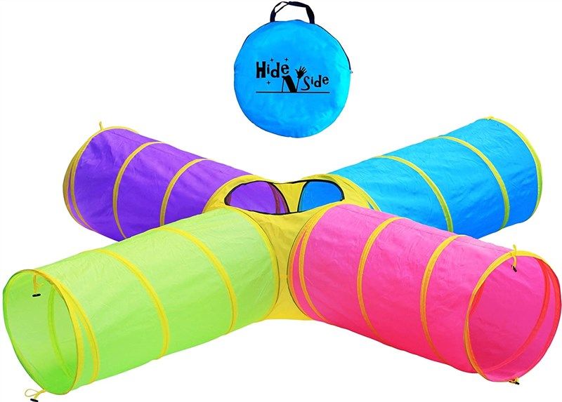 hide side tunnels outdoor children 로고