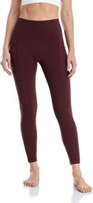 img 3 attached to 🩴 HeyNuts Hawthorn Athletic Women's Essential High Waisted Yoga Leggings – 7/8 Length Workout Pants with Side Pockets – 25'' Comfort and Functionality