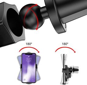 img 1 attached to 📱 Cutting-Edge 10W Wireless Car Charger Mount for iPhone Xs/Xs Max/XR/X/8/8 Plus & Samsung Galaxy S10/S10+/S9/S9+/S8/S8+ - Intelligent Sensing & Automatic Clamping