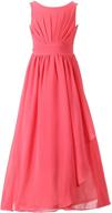 🌹 optimized search: rose chiffon junior bridesmaid girls' dresses in happy clothing logo