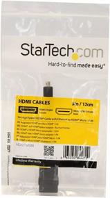 img 1 attached to 🔌 StarTech.com Micro HDMI to HDMI Adapter - Ultra HD 4K 30Hz Video - High Speed Type-D to HDMI Converter - M/F - For HDMI Monitors, TVs & Displays (HDADFM5IN)