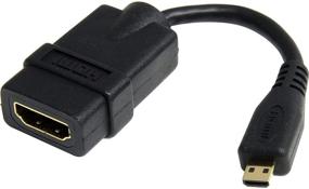 img 4 attached to 🔌 StarTech.com Micro HDMI to HDMI Adapter - Ultra HD 4K 30Hz Video - High Speed Type-D to HDMI Converter - M/F - For HDMI Monitors, TVs & Displays (HDADFM5IN)