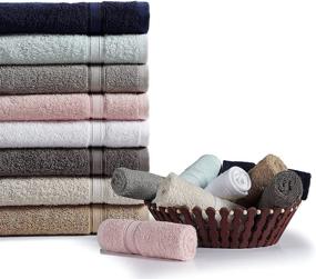 img 1 attached to 🛀 Premium Blush Bathroom Towel Set - 4 Piece Soft Cotton Towels for Quick Dry and Extra Absorbency
