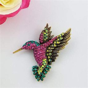 img 3 attached to 🦜 Adorn Yourself with Elegance: Pin Brooch in Hummingbird Design