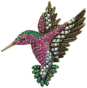 img 4 attached to 🦜 Adorn Yourself with Elegance: Pin Brooch in Hummingbird Design