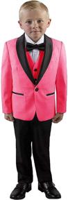 img 3 attached to 👔 Formal Tuxedos for Wedding Toddler Boys' Clothing in Suits & Sport Coats