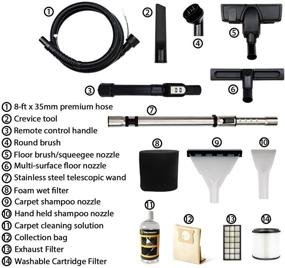 img 2 attached to 🚗 Portable Washable Cartridge for Vacmaster Shampoo