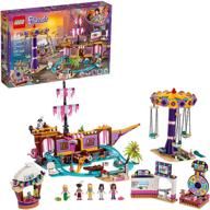 build lego heartlake rollercoaster set - amusement park building kit logo