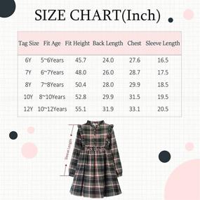 img 1 attached to 👗 Girls' Cotton Christmas Winter Sleeve Clothing for Dresses