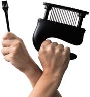 🍖 tough to tender: 48 stainless steel blade meat tenderizer tool for bbq, steak, chicken, pork chop & more - no need for kitchen hammer and mallet, durable & easy to use! логотип