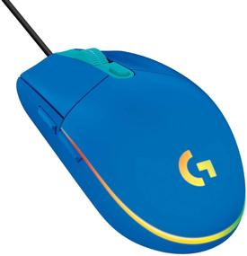 img 4 attached to 🖱️ Мышь для игр Logitech G203 синего цвета с проводом, 8 000 DPI, LIGHTSYNC RGB с эффектом радуги, 6 программируемых кнопок, встроенная память, картографирование экрана, совместима с ПК/Мак компьютерами и ноутбуками