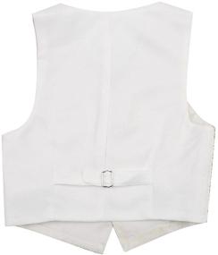 img 3 attached to 👔 Gentleman Pattern Boys' Wedding Waistcoat by FEESHOW: Stylish Clothing for Special Occasions