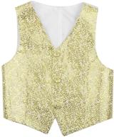 👔 gentleman pattern boys' wedding waistcoat by feeshow: stylish clothing for special occasions logo