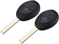 affordable 2pcs key fob shell remote case replacement for 2002-2005 mini cooper r50 r53 without chip logo