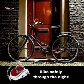 img 1 attached to 🚲 Gazoz Performance Bike Rear Light LED: Chrome Vintage & Classic Bicycle Accessory