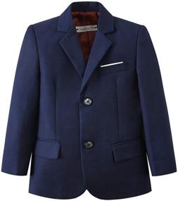 img 3 attached to Stylish YuanLu Boys' Formal Suits: Blazer Jacket Coat for Kids