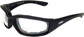 img 4 attached to 🕶️ Global Vision Kickback Z: Clear to Smoke Bifocal Padded Riding Glasses with ANSI Z87.1 Rated Photochromic Lens (+1.5 bifocal)