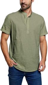 img 2 attached to 👕 Discover Casual Men's Clothing: Taoliyuan Sleeve Henley Shirts and More!