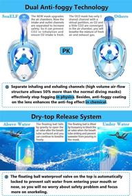 img 2 attached to 🤿 Upgraded Full Face Snorkel Mask - Lightweight, Easy-Breathing, Leak-proof, Fog-free, 180° Panoramic View - with Camera Mount, Earplugs, Portable Bag - All-in-One Set for Snorkeling, Swimming, Beginners