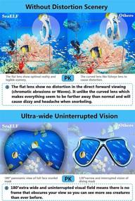 img 1 attached to 🤿 Upgraded Full Face Snorkel Mask - Lightweight, Easy-Breathing, Leak-proof, Fog-free, 180° Panoramic View - with Camera Mount, Earplugs, Portable Bag - All-in-One Set for Snorkeling, Swimming, Beginners