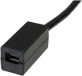 img 2 attached to 🔌 StarTech.com 6in DisplayPort to Mini DisplayPort Cable - 4K UHD Video - Male to Female Adapter - DP to mDP 1.2 Extension Cable
