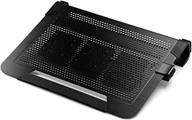 🔥 cooler master notepal u3 plus laptop kühler: powerful 3 moving 80mm fans, protective carry case, ergonomic aluminum frame - sleek black logo