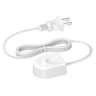 🔌 waterproof power cord for philips sonicare electric flosser, charging base compatible with hx6100/hx6530/hx9000/hx8000/hx6210/hx3000 series, 4ft portable electric toothbrush charger logo