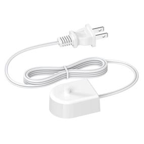 img 4 attached to 🔌 Waterproof Power Cord for Philips Sonicare Electric Flosser, Charging Base Compatible with HX6100/HX6530/HX9000/HX8000/HX6210/HX3000 Series, 4ft Portable Electric Toothbrush Charger