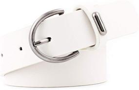 img 2 attached to Fashion Leather Ladies Classic Buckle Women's Accessories