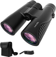 hd high power binoculars for adults - ideal for bird watching, hunting, outdoor sports, and travel - 12x42 zoom with easy focus, clear low light night vision logo