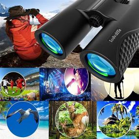 img 1 attached to HD High Power Binoculars for Adults - Ideal for Bird Watching, Hunting, Outdoor Sports, and Travel - 12x42 Zoom with Easy Focus, Clear Low Light Night Vision