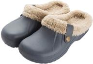 winter outdoor garden waterproof slippers logo