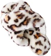 boys' outdoor leopard fluffy slippers - kitulandy shoes logo