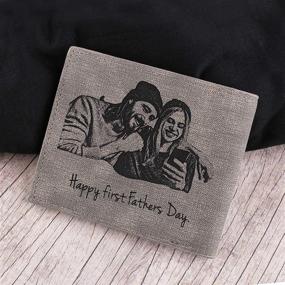 img 1 attached to 🎁 Engraved Leather Accessories for Men: Personalized Anniversary Gifts for Boyfriend