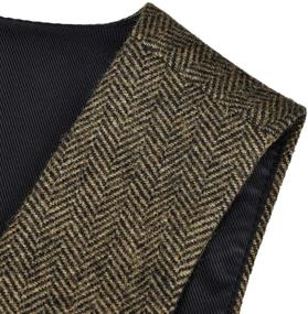 img 1 attached to JANGOUL Premium Toddler Herringbone Waistcoat: Stylish Boys' Clothing, Jackets & Coats