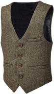 jangoul premium toddler herringbone waistcoat: stylish boys' clothing, jackets & coats logo