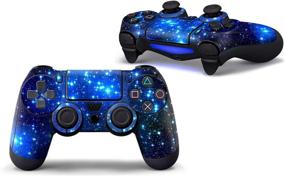 img 1 attached to 🎮 UUShop Starry Sky Vinyl Skin Decal Cover for PS4 Controller Wrap Sticker Skins