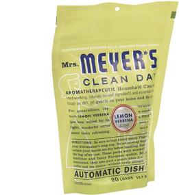 img 2 attached to 🍋 6 Packs of Mrs. Meyer's Clean Day Automatic Dish Packs, Lemon Verbena - 20 ct each