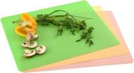 🔪 norpro multicolored flexible cutting boards - set of 3, 15in x 11.5in логотип