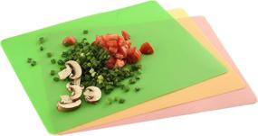 img 3 attached to 🔪 Norpro Multicolored Flexible Cutting Boards - Set of 3, 15in x 11.5in