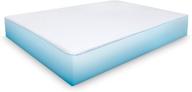 optimized for search: sensorpedic extreme cool mattress protector, queen size, white logo