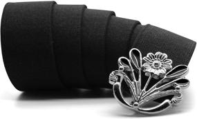 img 1 attached to 🌼 BlackButterfly 1 Inch Dandelion Flower Buckle Belt: Stylish and Versatile Accessory for all Occasions