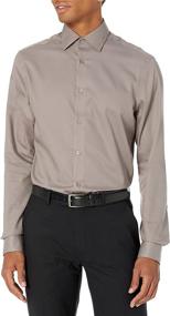 img 2 attached to 👔 Calvin Klein Herringbone 3/5 Sleeve Men's Shirt